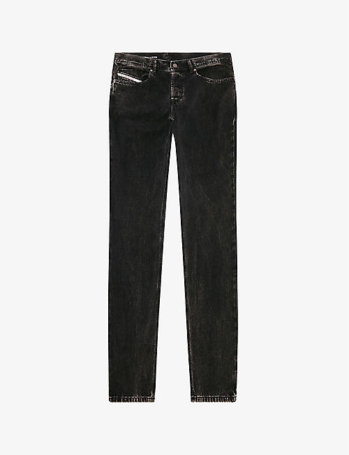 DIESEL: 2023 D-Finitive tapered-leg cotton-blend jeans