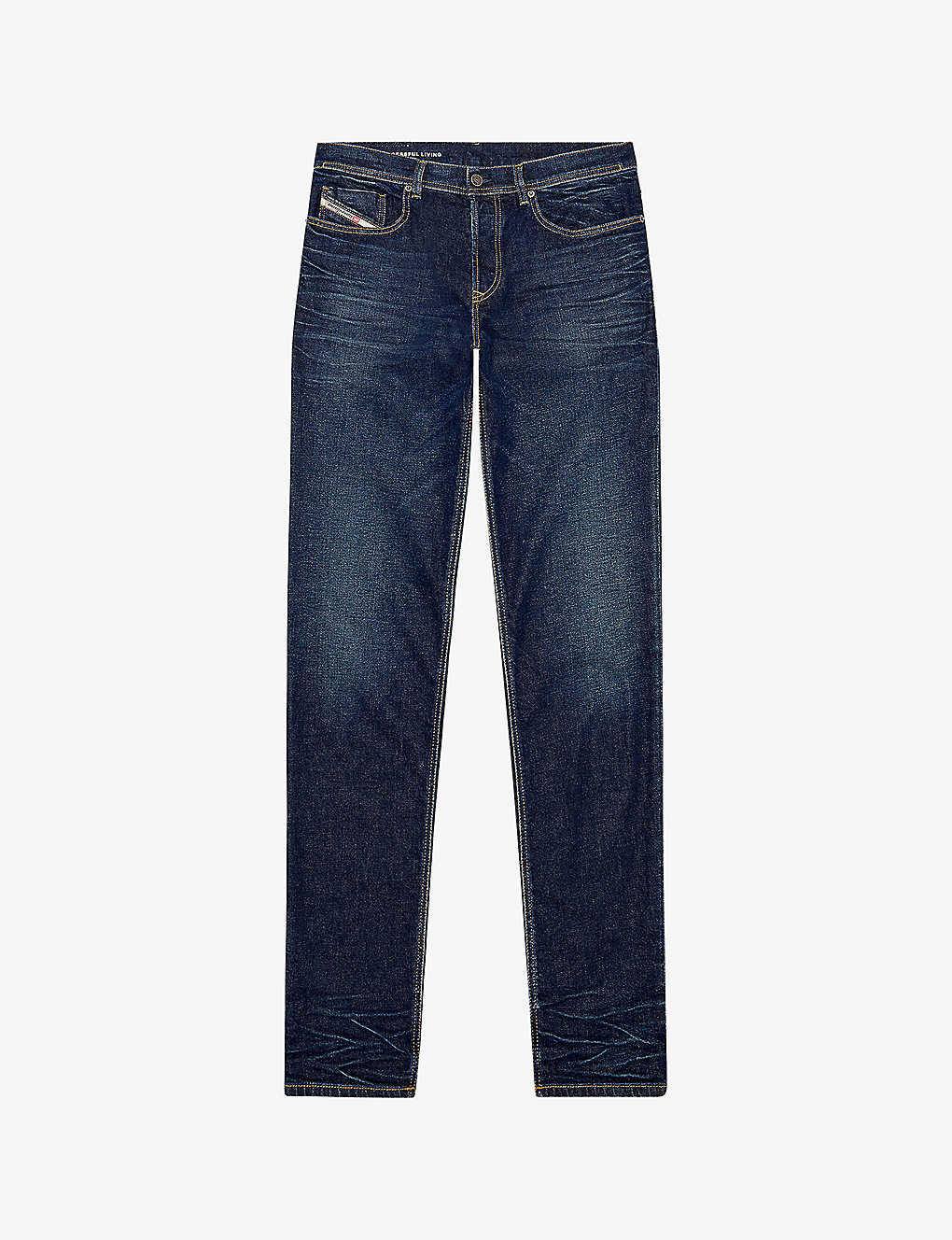Shop Diesel Men's 1 2023 D-finitive Tapered-leg Stretch-denim Jeans
