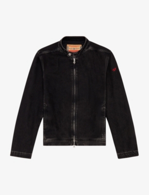 DIESEL: Glory logo-embordered denim jacket