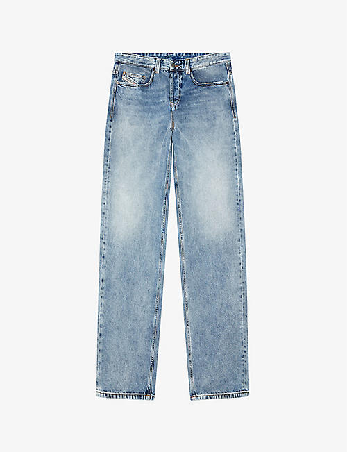 DIESEL: 2001 D-Macro faded-wash relaxed-fit jeans