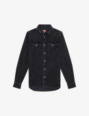 DIESEL: Vega patch-pocket regular-fit denim overshirt