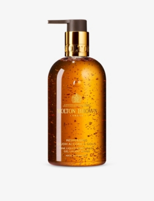 Molton Brown Mesmerising Oudh Accord &amp; Gold Fine Liquid Hand Wash 300 ml In Orange