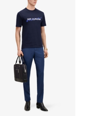 THE KOOPLES: Branded leather briefcase