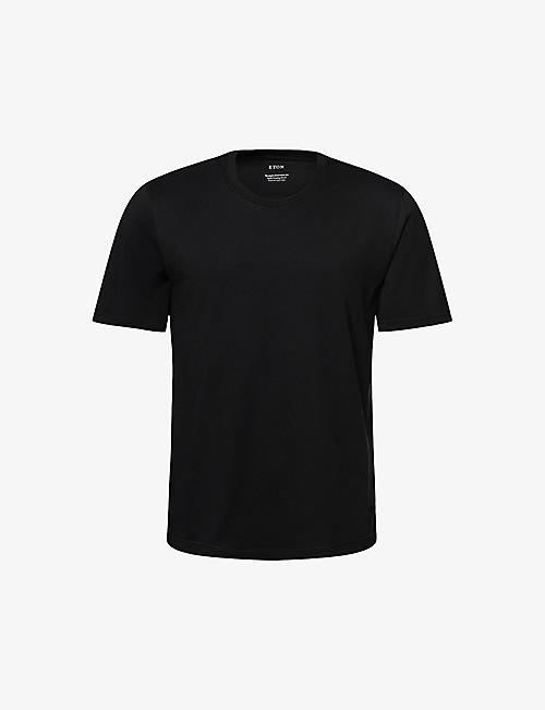 ETON: Crewneck organic cotton-jersey T-shirt