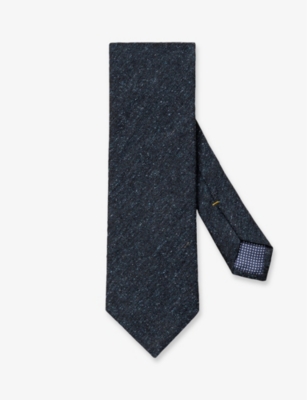 ETON: Classic graphic-pattern silk-blend tie