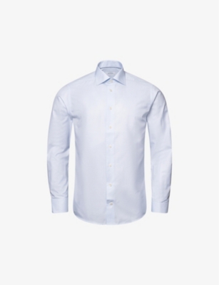 ETON: Signature slim-fit cotton-twill shirt