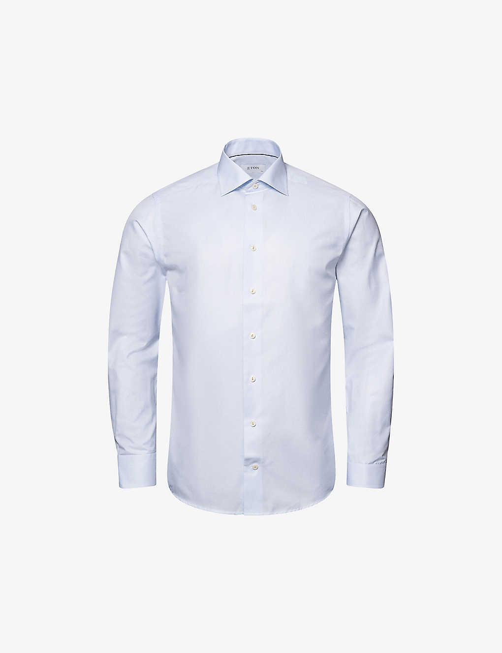 Eton Signature Slim-fit Cotton-twill Shirt In Light Blue