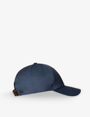 Eton Mens Navy Blue Adjustable Cotton-twill Baseball Cap