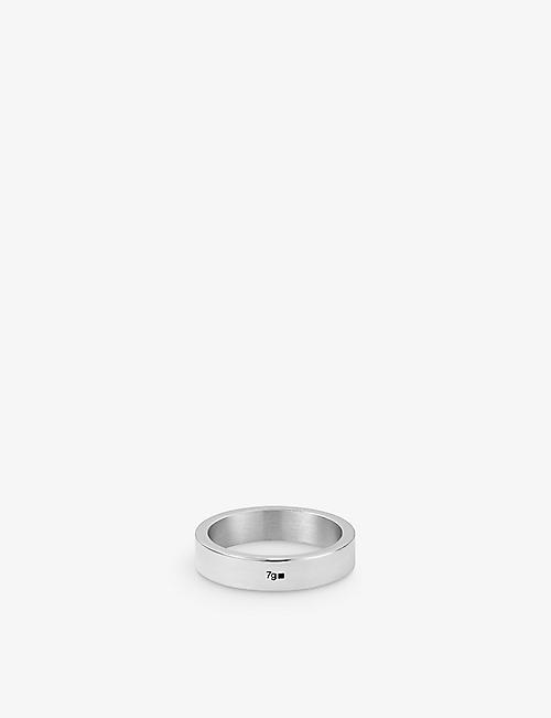 LE GRAMME: 7g polished sterling-silver ribbon ring