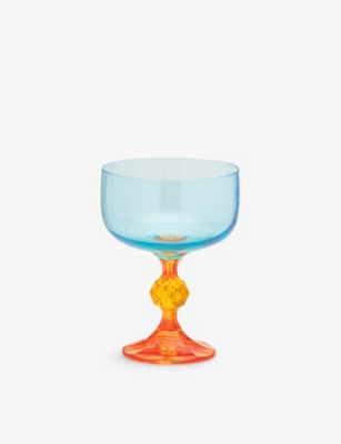 Anna + Nina Paradise Cocktail Glass Set Of Two In Multicolor