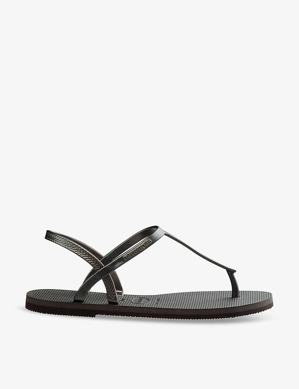 Havaianas Womens Fog You Paraty Logo-embossed Rubber Sandals