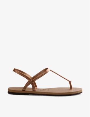 HAVAIANAS: You Paraty logo-embossed rubber sandals