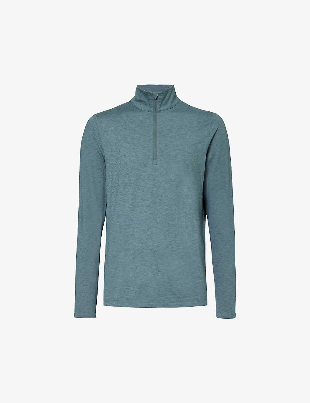 Vuori Mens Lake Heather Ease Half-zip Relaxed-fit Stretch-woven Sweatshirt In Blue