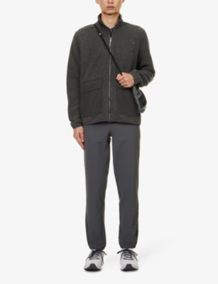 Shop Vuori Men's Charcoal Idyllwild Brand-plaque Regular-fit Recycled-polyester-blend Jacket
