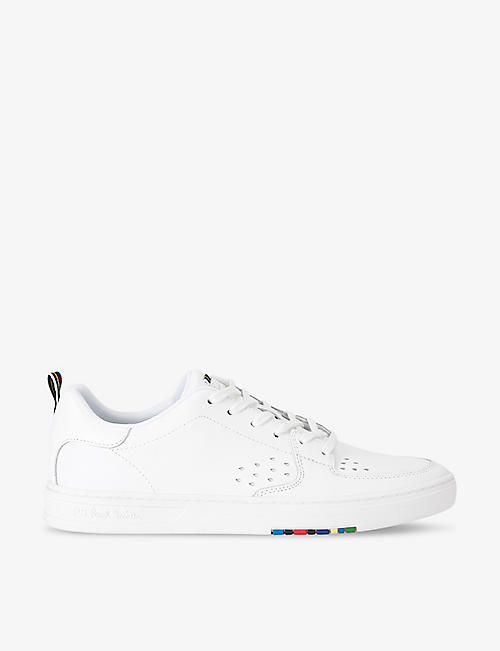 PAUL SMITH: Cosmo stripe low-top leather trainers