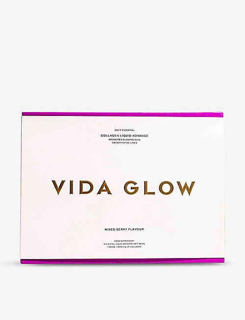 VIDA GLOW: Mixed Berry Collagen Liquid Advance supplements 15 x 12.4ml