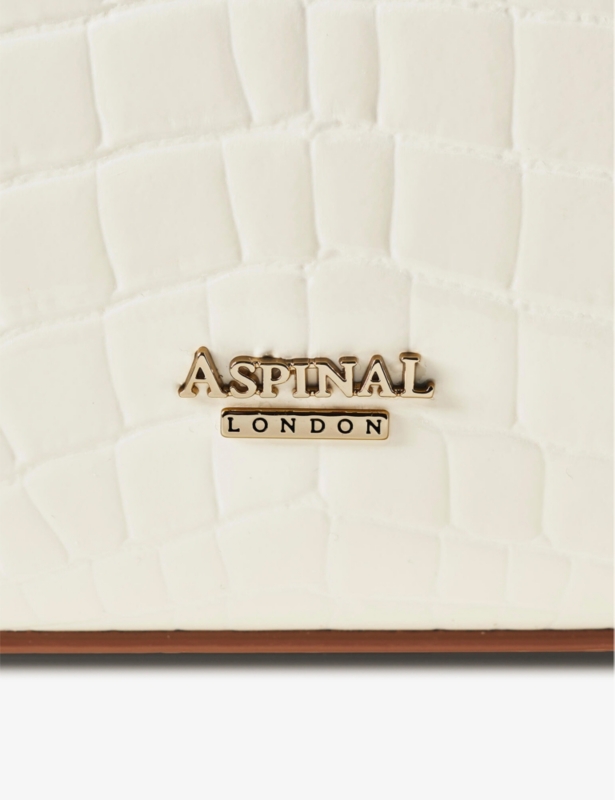 Mayfair croc-effect leather top-handle bag