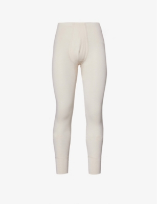 Hanro Woolen Silk Longleg In Cygne
