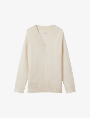 REISS: Seren oversized wool-cashmere blend jumper