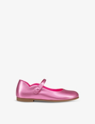 CHRISTIAN LOUBOUTIN: Melodie Chick scalloped-edge leather pumps 4-9 years