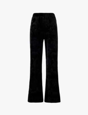 BEYOND YOGA: Best Dressed pattern-embellished stretch-woven trousers