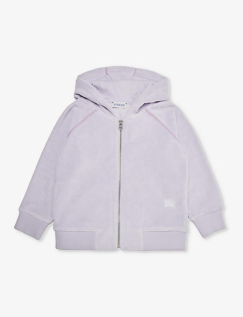 BURBERRY: Timmy cotton-blend towelling hoody 6-14 years