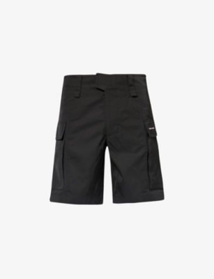 Shop Alyx 1017  9sm Mens Black Tactical Relaxed-fit Shell Cargo Shorts