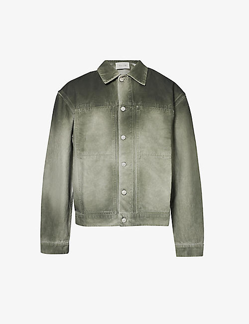 1017 ALYX 9SM: Washed buckle-embellished denim jacket