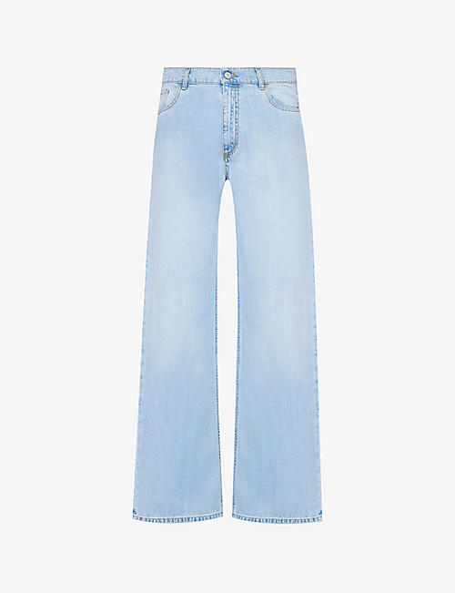 1017 ALYX 9SM: Buckle-embellished wide-leg mid-rise jeans