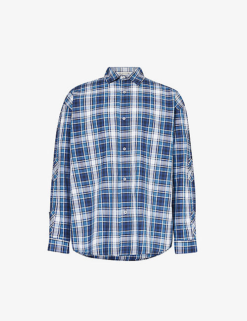1017 ALYX 9SM: Plaid-print long-sleeve cotton shirt