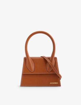 Jacquemus Le Grand Chiquito Leather Top-handle Bag In Light Brown 2