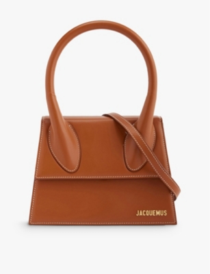 Jacquemus Le Grand Chiquito Leather Top-handle Bag In Light Brown 2