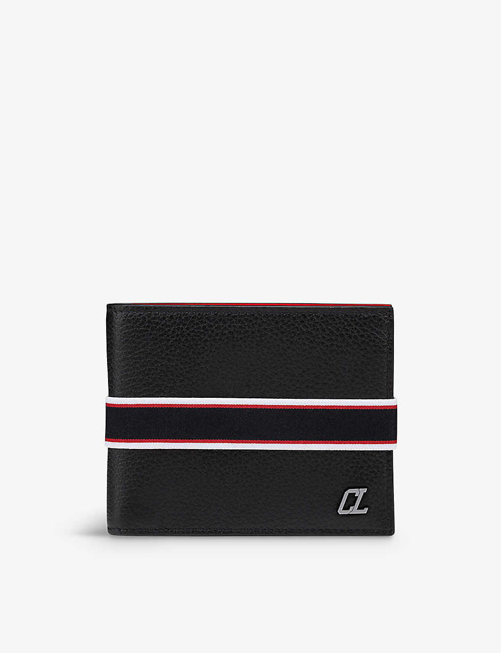 Christian Louboutin Black Coolcard Logo-plaque Leather Bifold Wallet