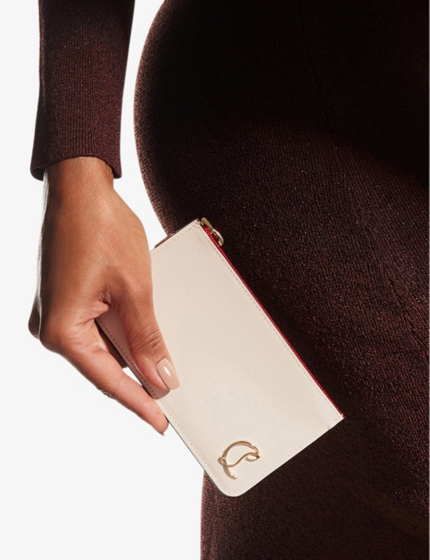 Loubi54 zipped leather card holder