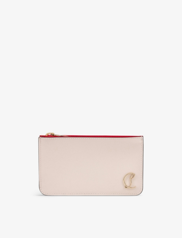 Loubi54 zipped leather card holder