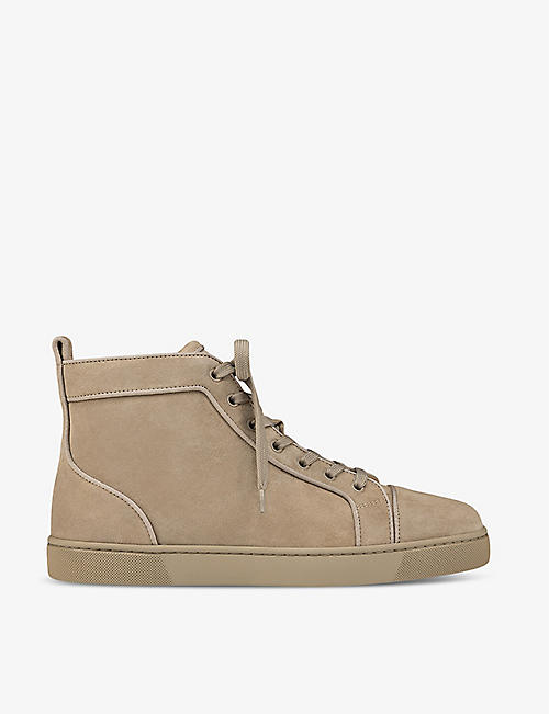 CHRISTIAN LOUBOUTIN: Louis Orlato Flat leather high-top trainers