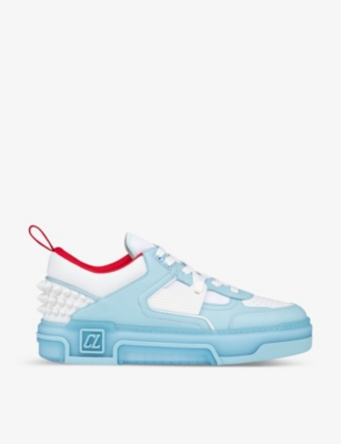 Christian Louboutin Men's Astroloubi Leather Low-top Trainers In Mineral