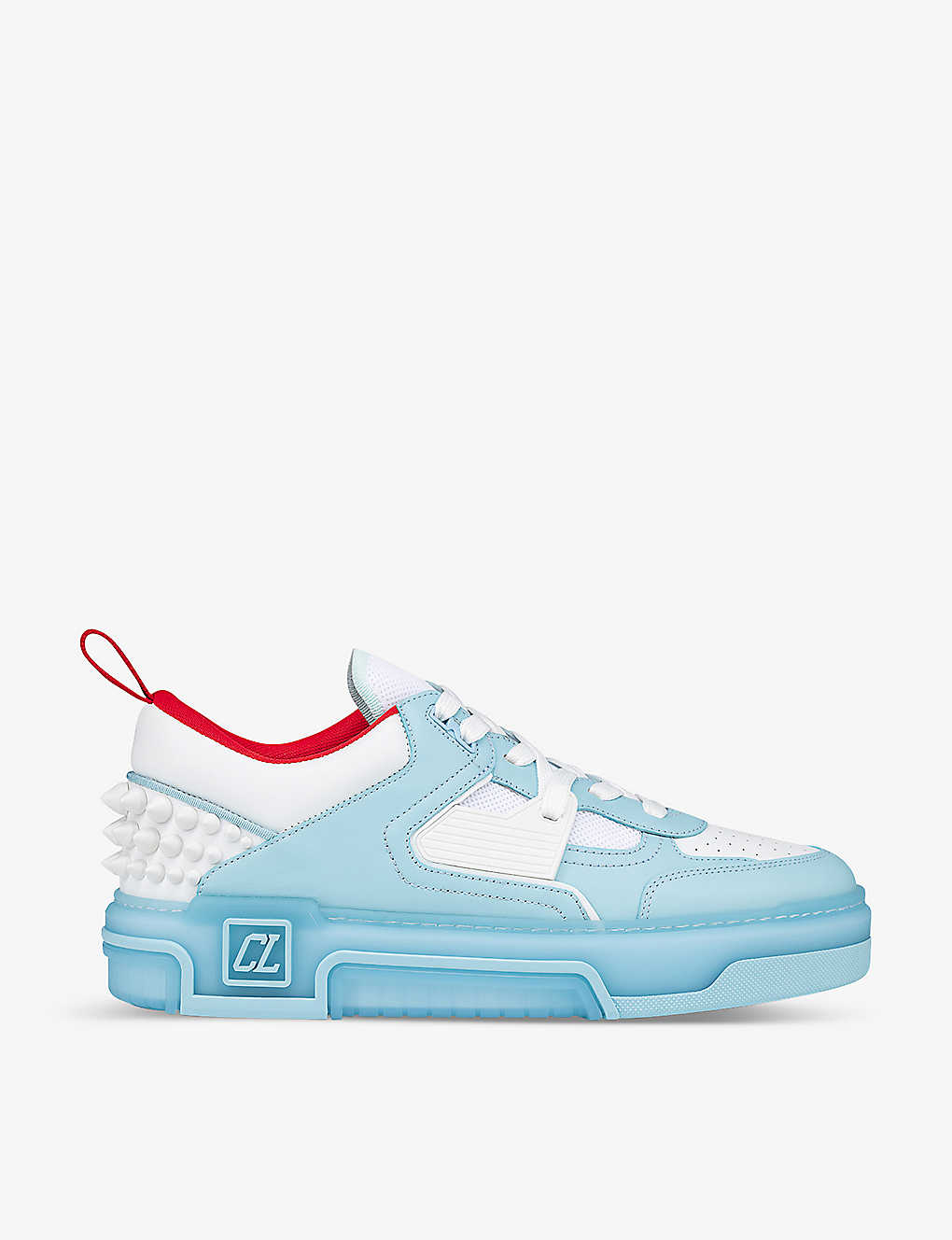 Christian Louboutin Men's Astroloubi Leather Low-top Trainers In Mineral