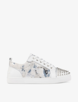 Christian Louboutin Orlato Low Top Men Sneakers With Spikes White 43.5 /  10.5