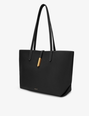 Shop Demellier Womens Black The Tokyo Suede Tote Bag