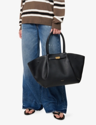 Demellier Womens Black The New York Leather Tote Bag In Black