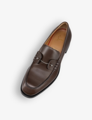 Chambelimoc chunky-heel leather Derby shoes