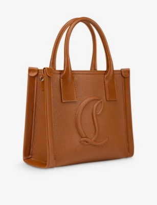Shop Christian Louboutin Womens Cuoio By My Side Leather Tote Bag