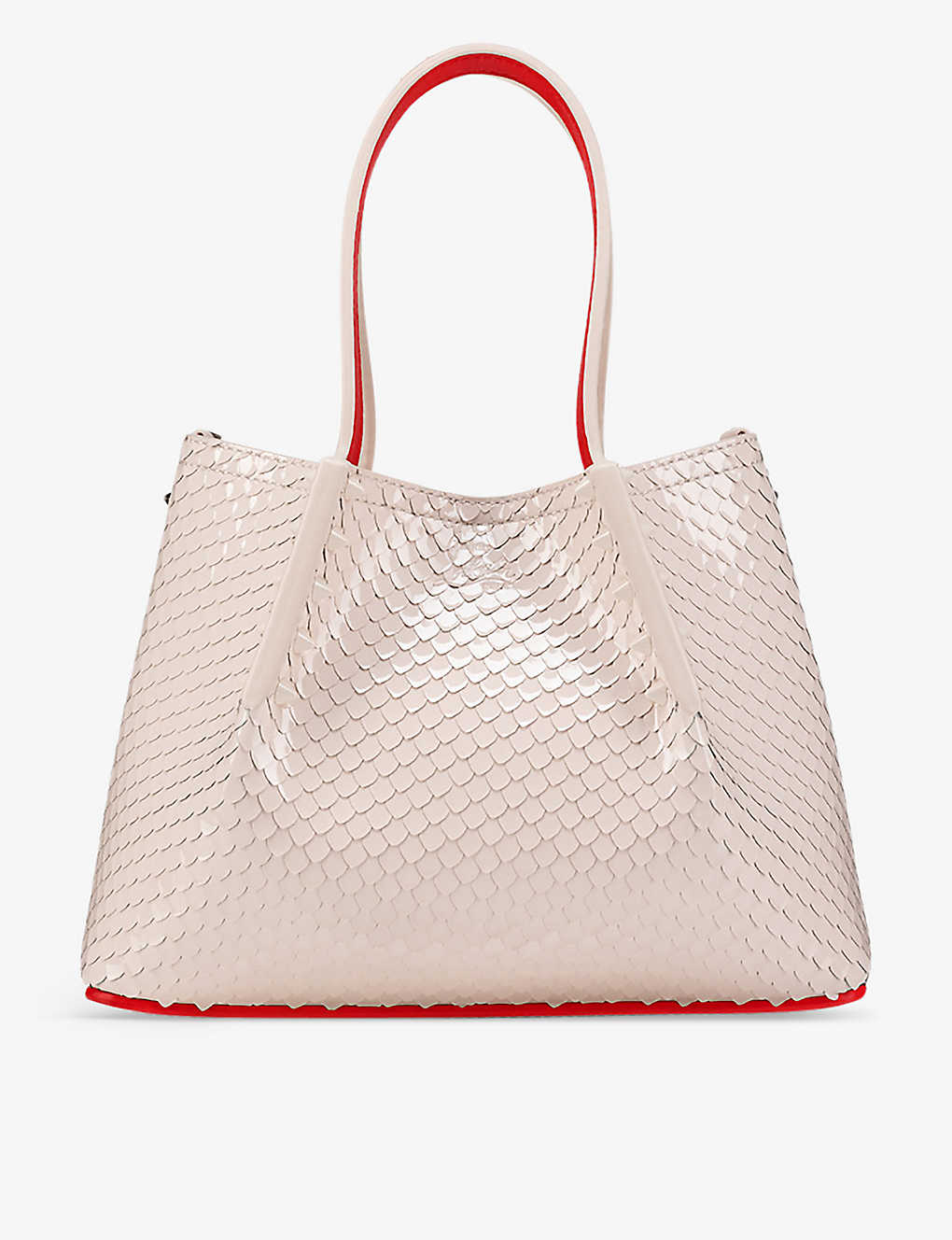 Shop Christian Louboutin Womens Leche Cabarock Mini Patent-leather Tote Bag 1 Size