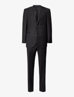 CORNELIANI: Single-breasted peak-lapel regular-fit wool suit