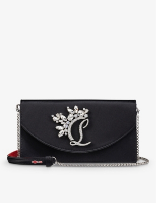 Christian Louboutin Loubi54 Satin Clutch Bag