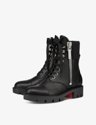 En Hiver Lug leather boots