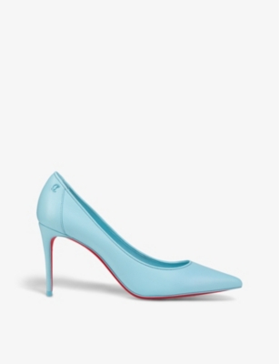 Shop Christian Louboutin Womens Mineral Sporty Kate 85 Leather Heeled Courts