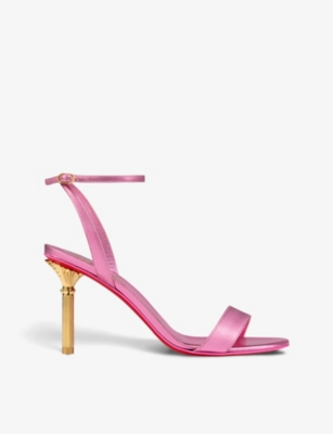 CHRISTIAN LOUBOUTIN: Mascasandal 85 leather heeled sandals