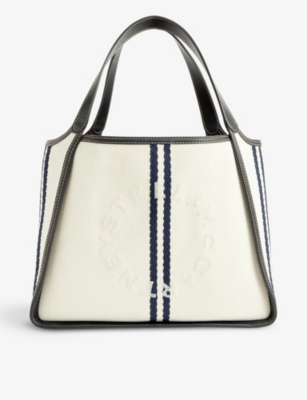 STELLA MCCARTNEY: Circle Logo canvas shoulder bag